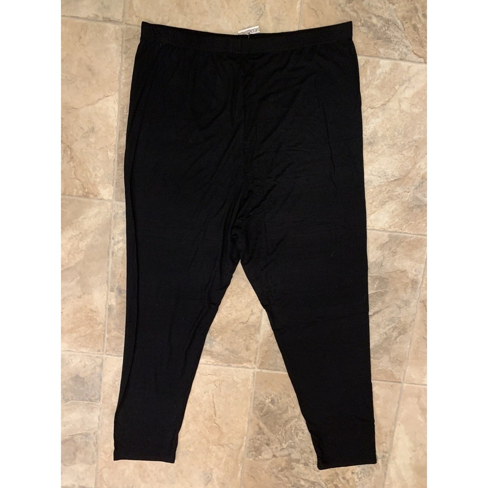 NWT Maternity Leggings‎ Women's Size 12 Black Stretchy - Picture 2 of 4